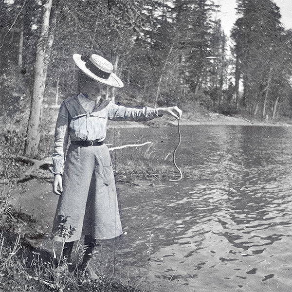 Mary Elrold at Flathead Lake