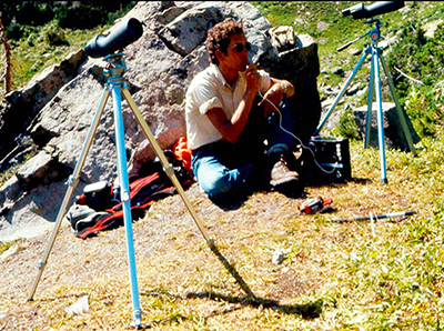   Kerry Foresman, first research project in Glacier National Park, 1971
