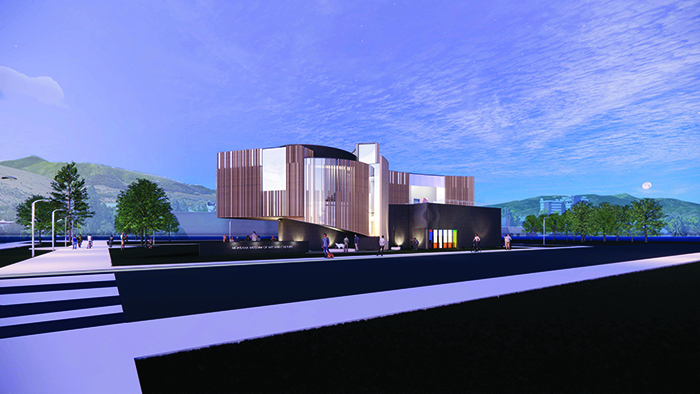 A rendering of the new MMAC building, A&E Design