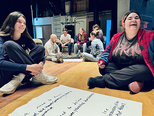 Students participate in a State of Mind workshop